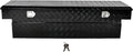 70''Inch Aluminum Truck Tool Box Truck Bed Toolbox Truck Trailer Chest Box Trailer Underbody Storage Organizer Waterproof Square Storage Organizer w/Lock & Keys Black(‎69.88' Lx20 Wx17.5 H)