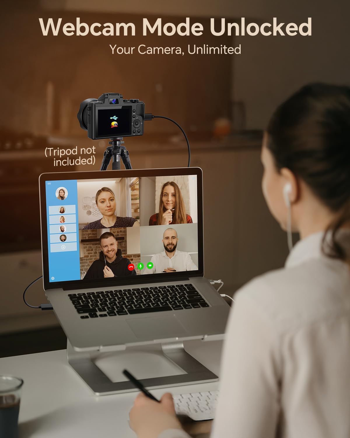 Fulealfly 8K Digital Camera for Photography, 88MP Autofocus WiFi Vlogging Camera for YouTube Video with Front and Rear Lens, Flash, Touch Screen, Lens Hood, 64GB Card, 2 Batteries(Black)