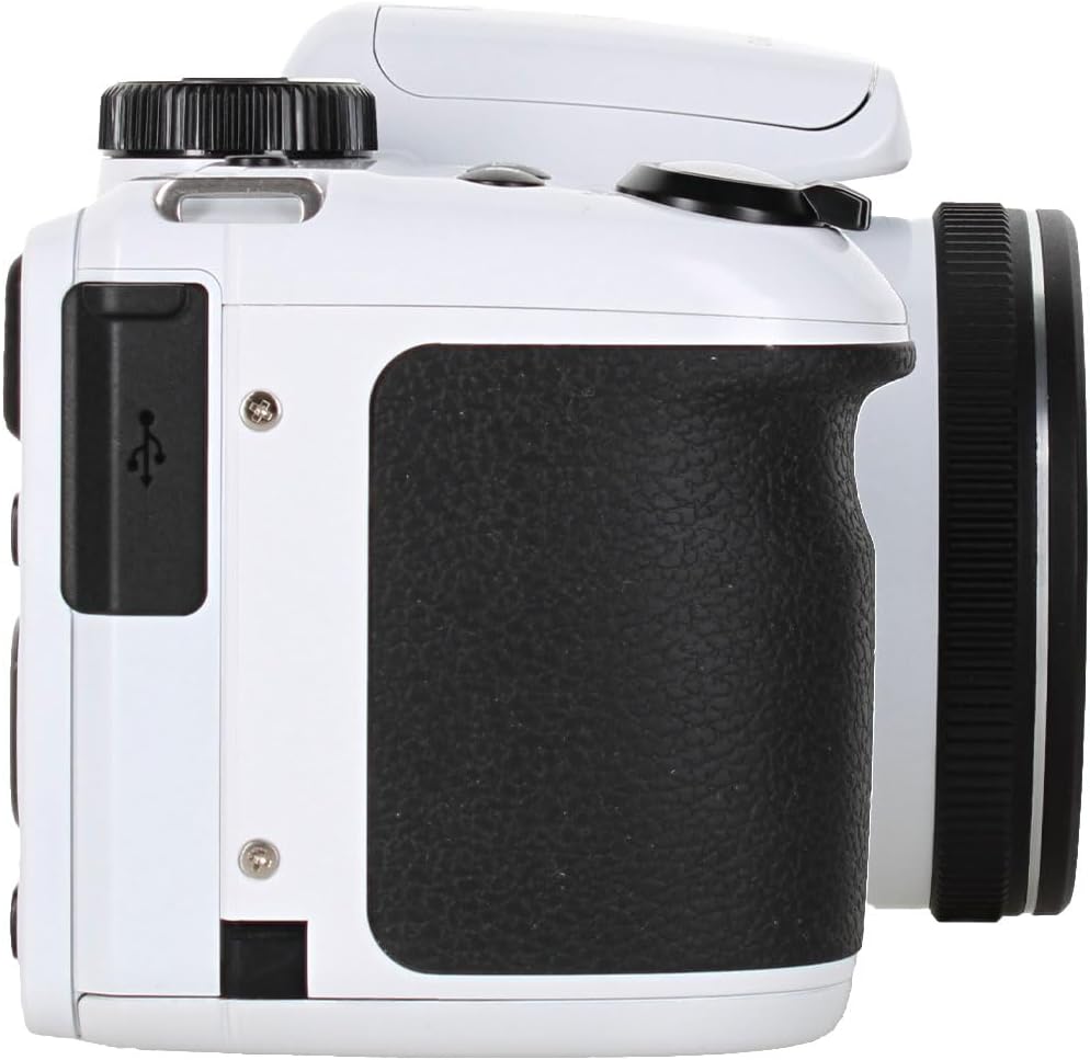 Kodak Pixpro AZ405 Digital Camera in White (AZ405WH) Bundle Including: 128 GB Memory Card, Rechargeable Batteries, Case, Flexible Tripod, Neck Strap, Lens Caps, Full Cleaning Kit, More Accessories