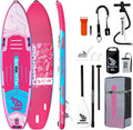 Inflatable Stand Up Paddle Board,10'6''*32''/11'*34'' Ultra-Light SUP Board,Blow Up Paddle Board, Wide Stable Family Board for Youth & Adults of All Skill Levels with Full Set of SUP Board Accessories