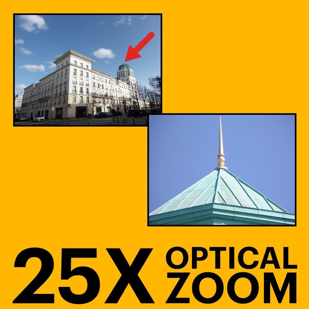 Kodak PIXPRO Astro Zoom AZ252-RD 16MP Digital Camera with 25X Optical Zoom and 3' LCD (Red)