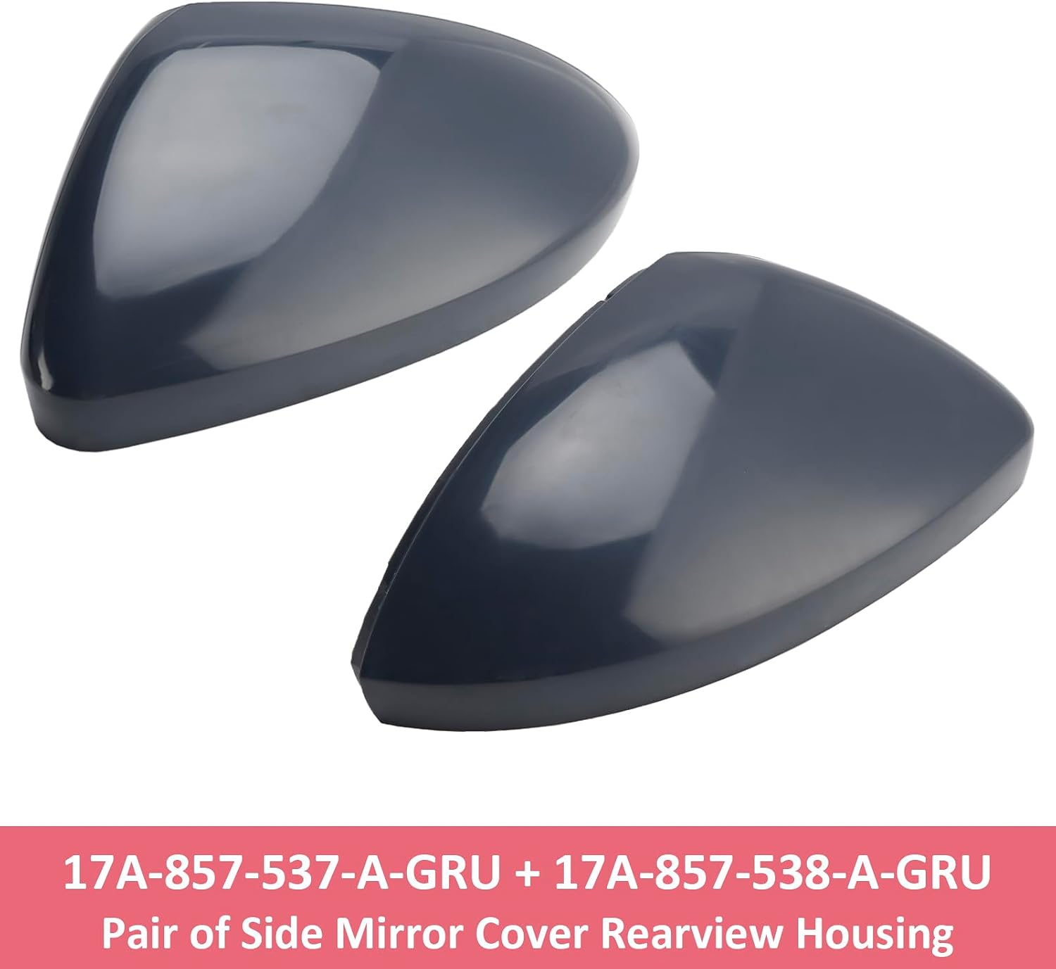 Left Right Mirror Cover Rearview Housing For VW Jetta S/SE/SEL 2019-2025 17A-857-538-AGRU 17A-857-537-AGRU