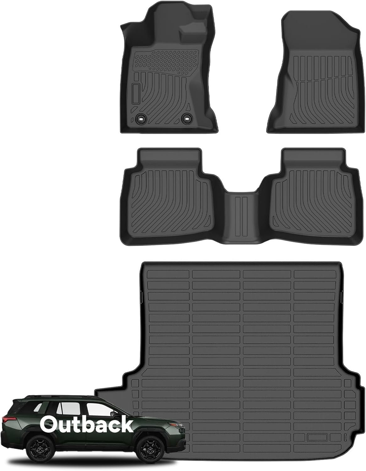 Wayhigh® Floor Mats & Cargo Liner for Subaru Outback 2026, All Weather TPE Car Mats Waterproof Heavy Duty Floor Liners, Floor Mats Custom Fit for Outback Accessories