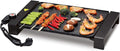 Electric BBQ Grill Indoor 28 * 94 cm Electric Teppanyaki Table Grill, BBQ Barbecue Griddle, Non-Stick Hot Plate,Smokeless,1700W (Color : Black)