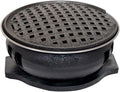 Portable BBQ Grill, Korean BBQ Grill Charcoal Cast Iron 5-10 People Indoor Outdoor Multicolor(D)