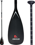 Abahub Carbon Fiber SUP Paddles, 1 x 3 Section Adjustable 67' - 86' Carbon Fiber Shaft, Lightweight Stand-up Paddle Oars for Paddleboards, with a Carrying Bag