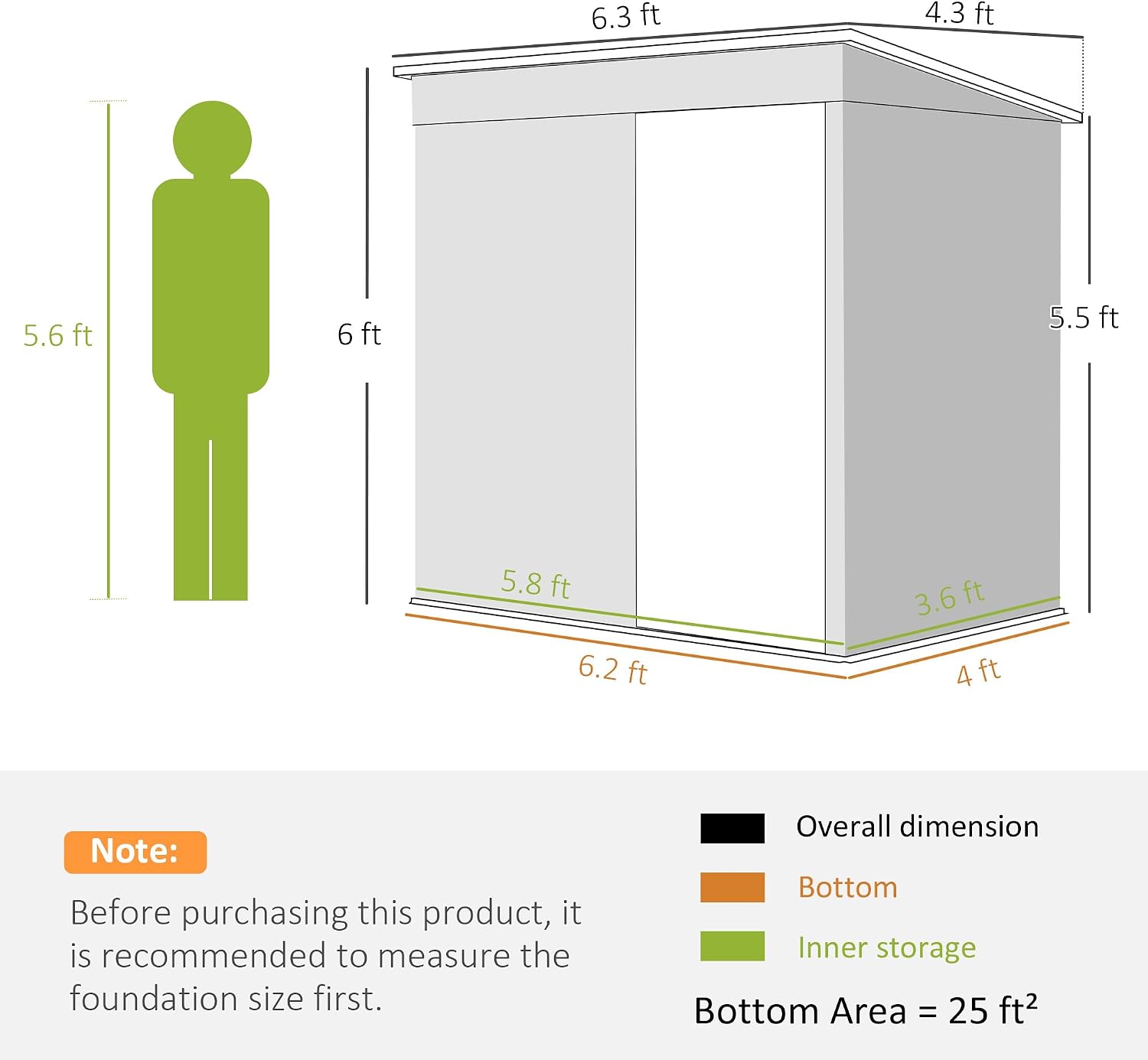 Outsunny 6' x 4' Outdoor Storage Shed, Easy to Assemble, Metal Garden Tool Shed with Lockable Door and Gloves for Backyard Garden Patio Lawn, Dark Gray