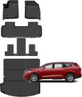 for Buick Enclave Floor Mats 2018-2024,Car Mats for Buick Enclave All Weather Floor Mats Cargo Liner Accessories Backrest Cargo Mat