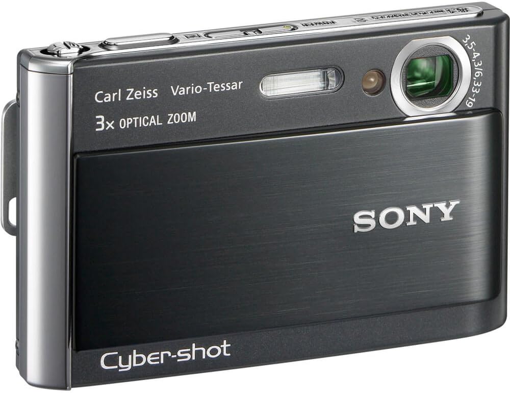 Sony Cybershot DSC-T70 8.1MP Digital Camera with 3x Optical Zoom with Super Steady Shot Image Stabilization (Black)