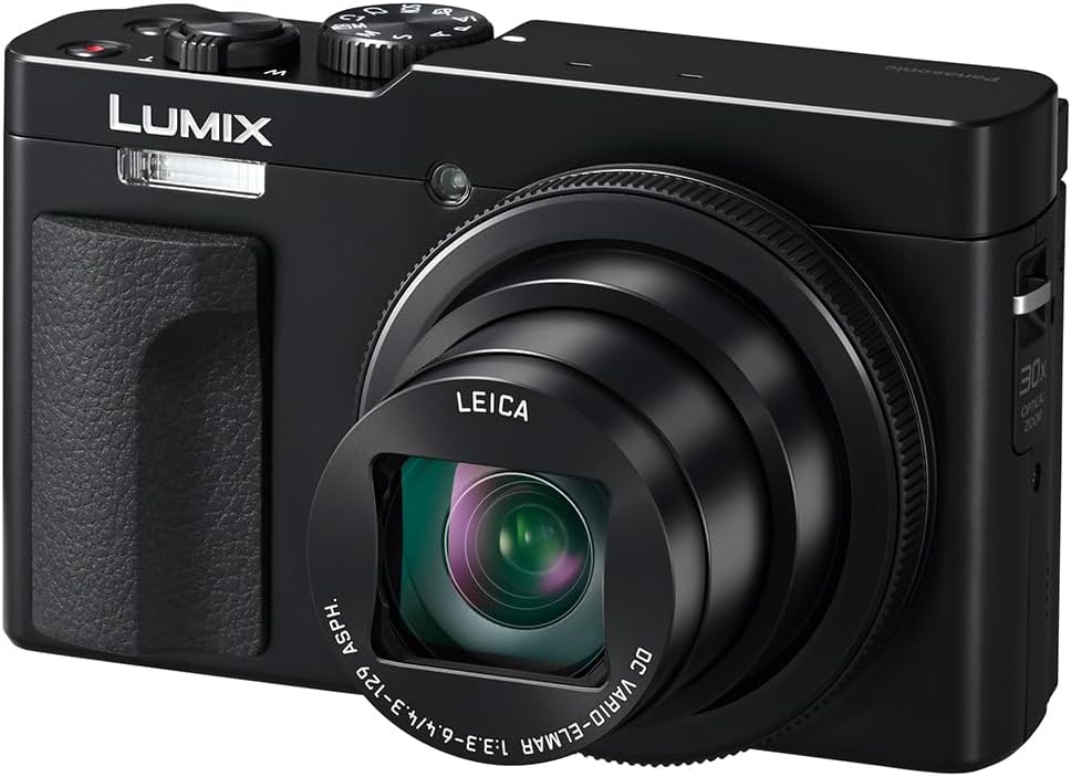 Panasonic LUMIX ZS99 Point and Shoot Camera, Compact Camera for Travel with 30x Zoom with 24-720mm Zoom Lens, and 4K Video/Photo, Great for Travel and Concerts, DC-ZS99 + Bag+ 32GB SD Card (Black)
