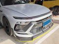 Car Accessories Compatible With Hyundai Sonata 1.5T SE，SEL，SEL Convenience/Hybrid Limited 2024 2025 Front Lip Spoiler Body Kit Spoiler Splitter Molding Cover Trim ABS 3PCS(Carbon Fiber Style)