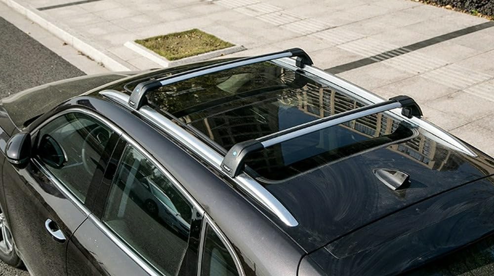 Cross Bars Fits for Hyundai Ioniq 9 S SE SEL Limited Calligraphy 2025 2026 Crossbar Luggage Carrier Roof Rack Rail Carrier Lockable 2PCS (Black Mixed Silver)