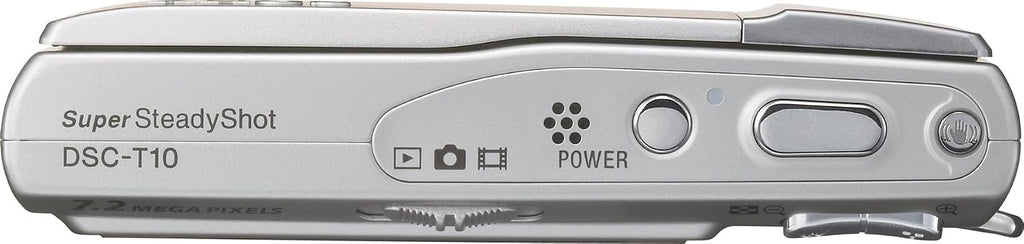 Sony Cybershot DSC-T10 7.2MP Digital Camera with 3x Optical Steady Shot Zoom (Silver)