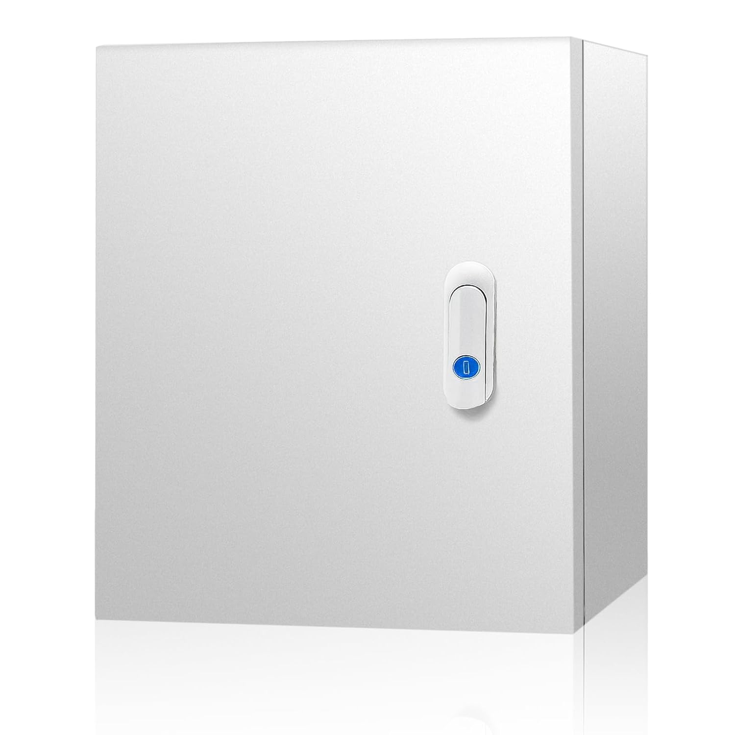 Outdoor Electrical Box 20 x 20 x 8''D NEMA 4X Enclosure Steel Box, Waterproof & Dustproof Outdoor/Indoor Lockable Electrical Junction Box, with Mounting Plate