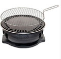 Portable BBQ Grill, Korean BBQ Grill Charcoal Cast Iron 5-10 People Indoor Outdoor Multicolor(G)
