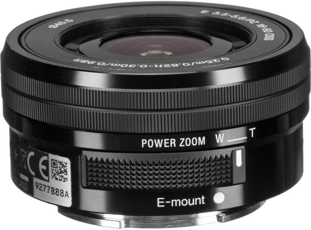Sony E PZ 16-50mm f/3.5-5.6 OSS Lens (SELP1650) + Filter Kit + Lens Cap Keeper + Cleaning Kit + More (Renewed)