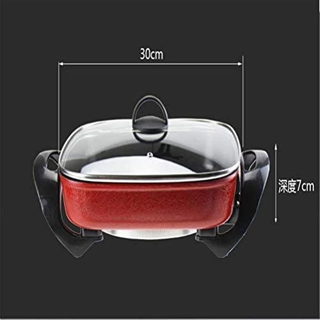 Indoor Korean Barbecue Grill BBQ Hot Pot, 1500 Watt Multi-Function Circulation Heating Hot Pot, Reduce Soot Baking Tray Electric Barbecue,Portable Nonstick Griddle