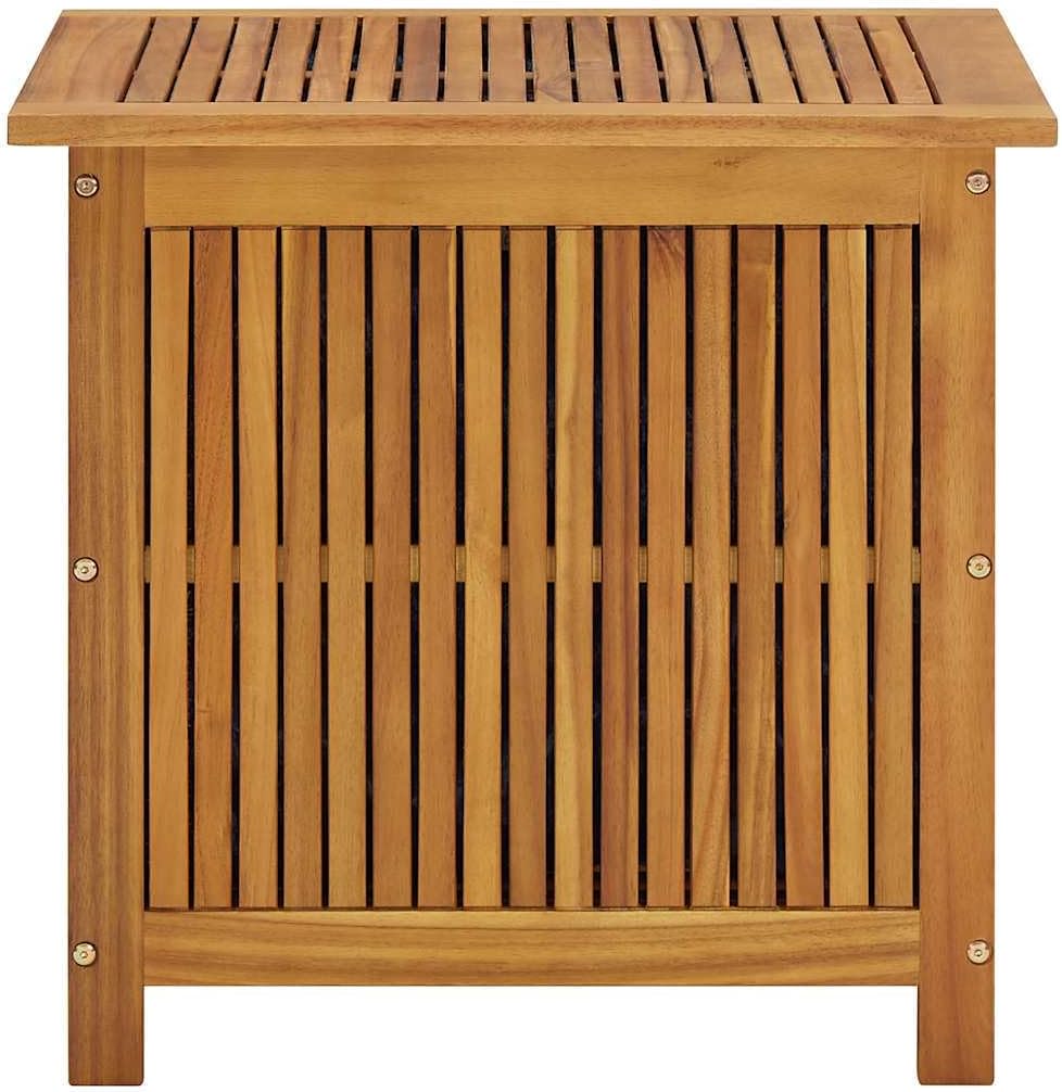vidaXL Outdoor Storage Box, Deck Box with Lid, Patio Cabinet, Storage Chest for Outdoor Cushions Throw Pillows Garden Tools, Solid Wood Acacia