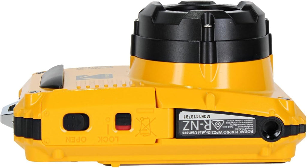 KODAK PIXPRO WPZ2 Rugged Waterproof Shockproof Dustproof WiFi Digital Vlogging Camera 16MP (Yellow) Bundle with 32GB Memory Card + Vlogger Tripod + Bag + Cleaning Kit + More Accessories