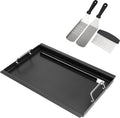Full Size Griddle Insert with Spatula Set for Charbroil Performance 4 Burner 463352521 463365021 463354021 463365522, Flat Top Plate for Charbroil Grill Replacement Parts G426-0005-W1 G426-0004-W1