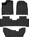 ANBINGO® Floor Mats for Acura MDX 2014-2020 (Only 7 Seat, No Hybrid) All Weather MDX Car Liner Protection TPE MDX Accessories, Black
