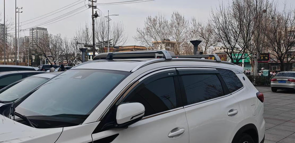 2PCS Aluminum Crossbar Cross Bar Fit for Hyundai IONIQ 5 2022-2025 SEL Limited XRT Luggage Cargo Carrier Roof Rack Rails with Anti-Theft Locks Lockable (Silver)