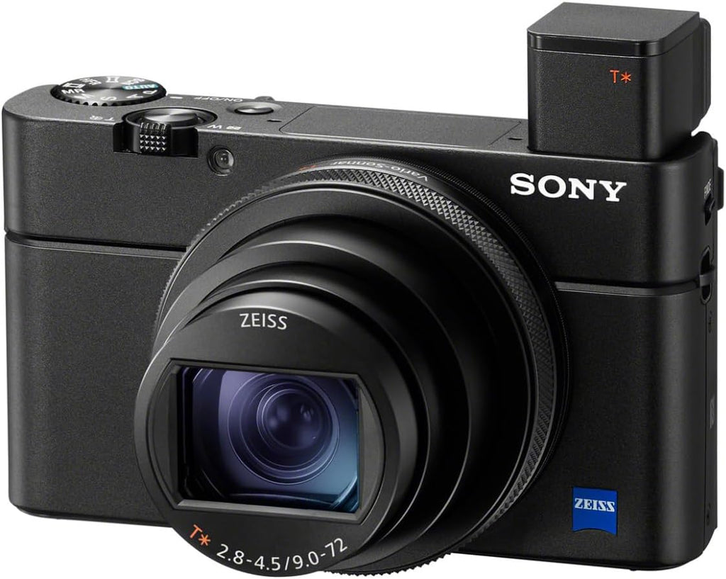 Sony DSC-RX100 VII Cyber-Shot Digital Camera Bundle with The Photo, Video, and Art Suite, Lithium-Ion Battery Pack, Carrying Case, and 64GB SDHC Memory Card (6 Items)