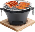 AIZYR BBQ Charcoal Grill, Portable Household Charcoal Barbecue Grill Tabletop Charcoal Stove Camping Grill for Party Outdoor Picnics Hiking,28cm