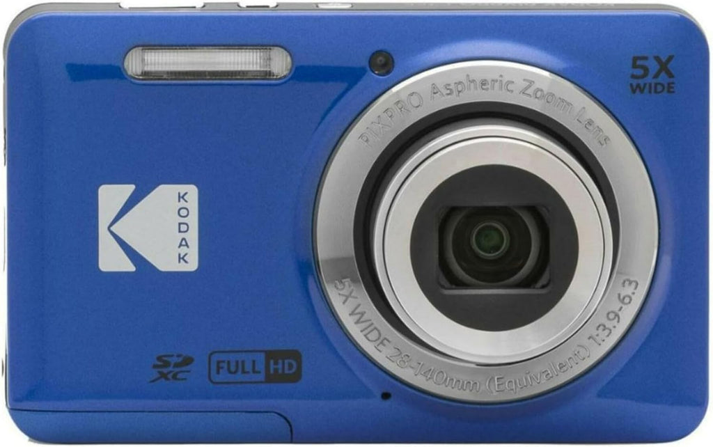 KODAK PIXPRO Friendly Zoom FZ53 Digital Camera (Blue) with 16GB Card Bundle