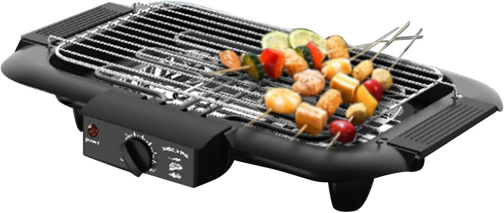 2000W Electric BBQ Grill, Smokeless Non-Stick Table Top Griddle with Removable Drip Tray, 7 Levels Temp Adjustable, Non-Stick Coating Structure and Easy to Clean, for Family Dinner, Party