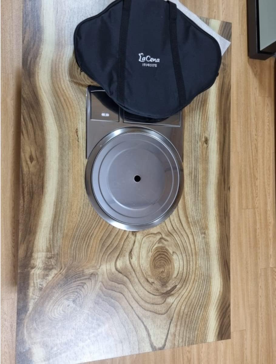 Korean BBQ Table, K BBQ, Korean Sitting Meat Grill, Household Restaurant Low Foldable Table(Log)