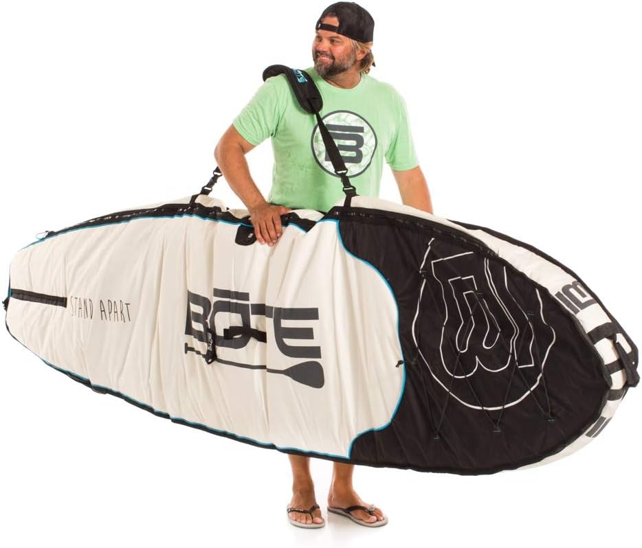 BOTE Brand SUP Board Zip Up Coffin Travel Storage Bag with Shoulder Carry Strap fitted Gatorshell Epoxy Compatible Stand Up Paddle Boards Travel Protection Multiple Size Options