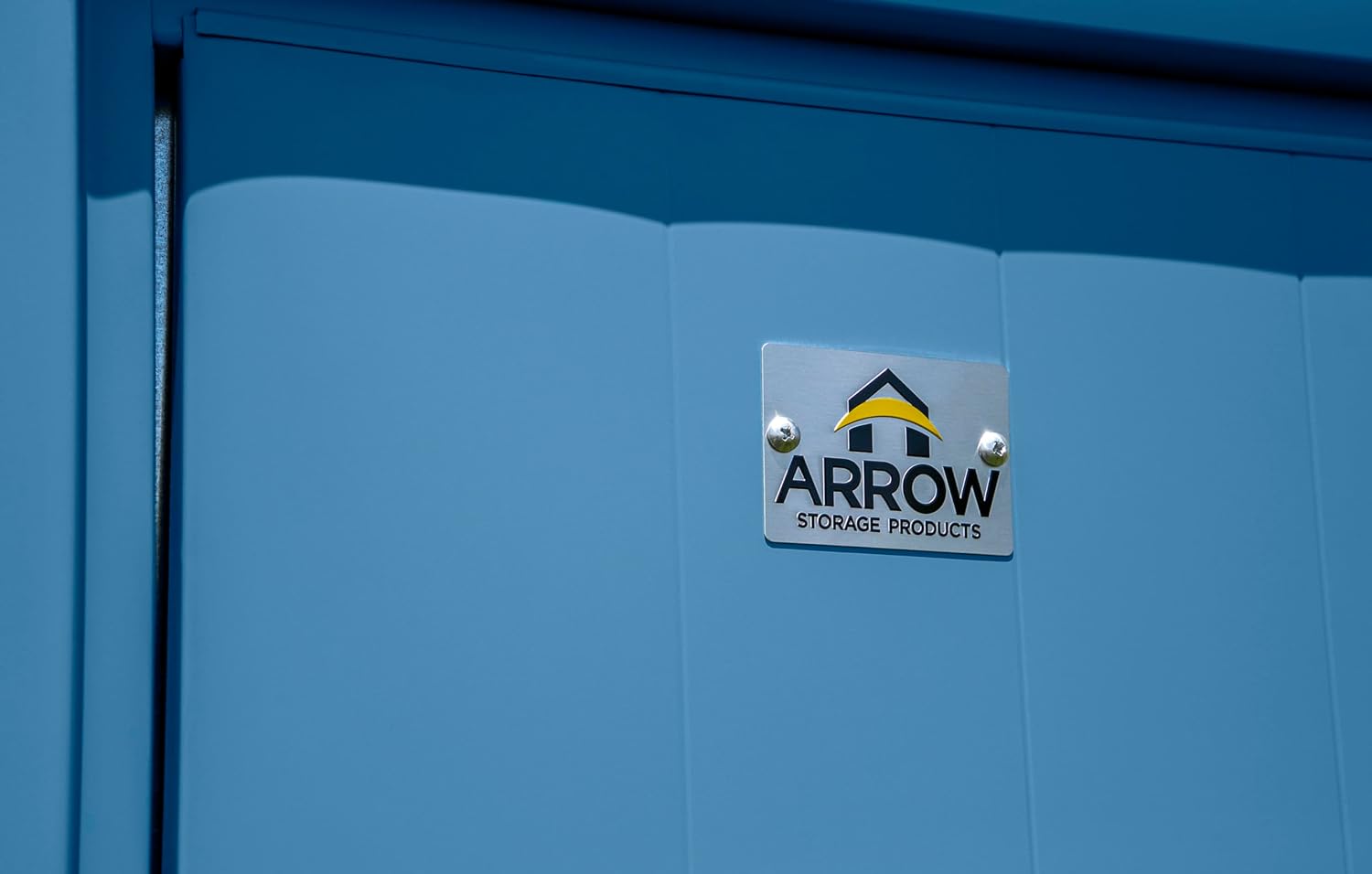 Arrow Select 10' x 4' Outdoor Lockable Steel Storage Shed Building, Blue Grey