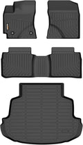 Binmotor-Floor Mats & Cargo Liner Set for Toyota Corolla 2014-2019(Only Sedan), Corolla Cargo Mat Trunk Mat, TPE All Weather Car Floor Mat for Toyota Corolla Trunk Liner Floor Liners Accrssories Mats