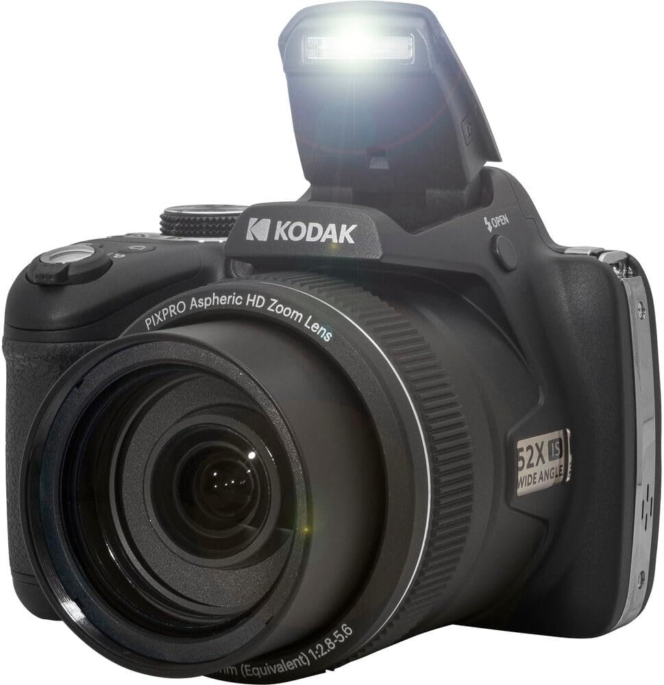 Kodak PIXPRO AZ528 Digital Camera Bundle, Includes: SanDisk 64GB SDXC Memory Card, Camera Bag and More (6 Items)