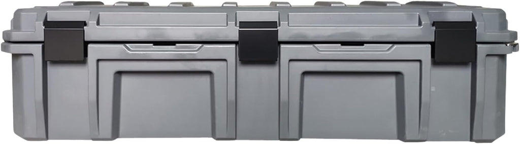 Overland Vehicle Systems 40100021 Dark Gray 117 QT Dry Box Storage with Drain and Bottle Opener | Waterproof Seal | Heavy-Duty Latches and Nylon Handles | Keeps Gear Safe, Dry and Organized