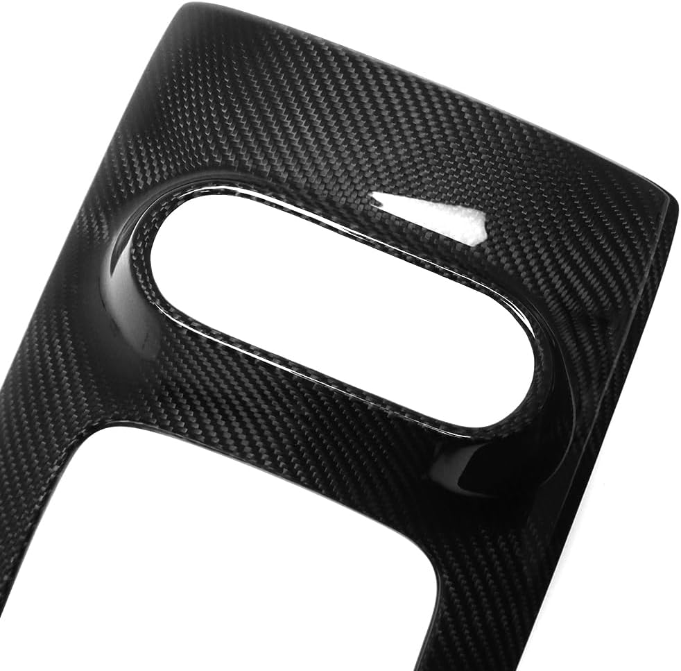 Rear Seat Center Console for Hyundai Ioniq 5 N Line N NE Limited XRT SEL Long Range 2022 2023 2024 2025, Dry Carbon Fiber Rear Charging Panel for Ioniq 5 NE (Glossy Carbon)
