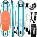 ROC Inflatable Stand Up Paddle Board with Premium SUP Paddle Board Accessories, Wide Stable Design, Non-Slip Comfort Deck for Youth & Adults