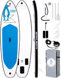 Tuxedo Sailor 10'6'/11' Inflatable Stand Up Paddle Board with SUP Accessories, Anti-Slip EVA Deck and Large Fin, Paddle Boards for Adults & Youth of All Skill Levels