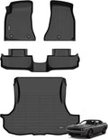 ANBINGO® Floor Mats & Cargo Liner Custom for Dodge Challenger RWD 2015-2023 All Weather Protection TPE Heavy Duty Non-Slip Automotive Challenger RWD Mats Fits Full Set Accessories, Black