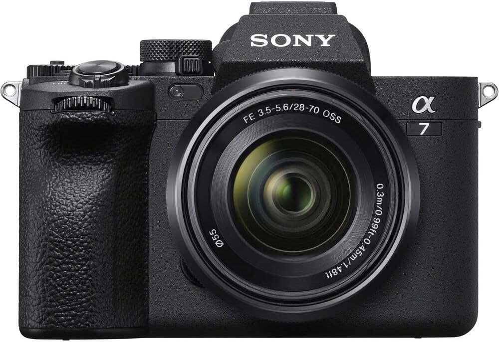 Sony a7 IV Mirrorless Digital Camera with 28-70mm Lens with Extra NP-FZ100 Battery + 128GB SD Card + Photo Software + Camera Bag + Cleaning Kit + Battery & Charger Bundle