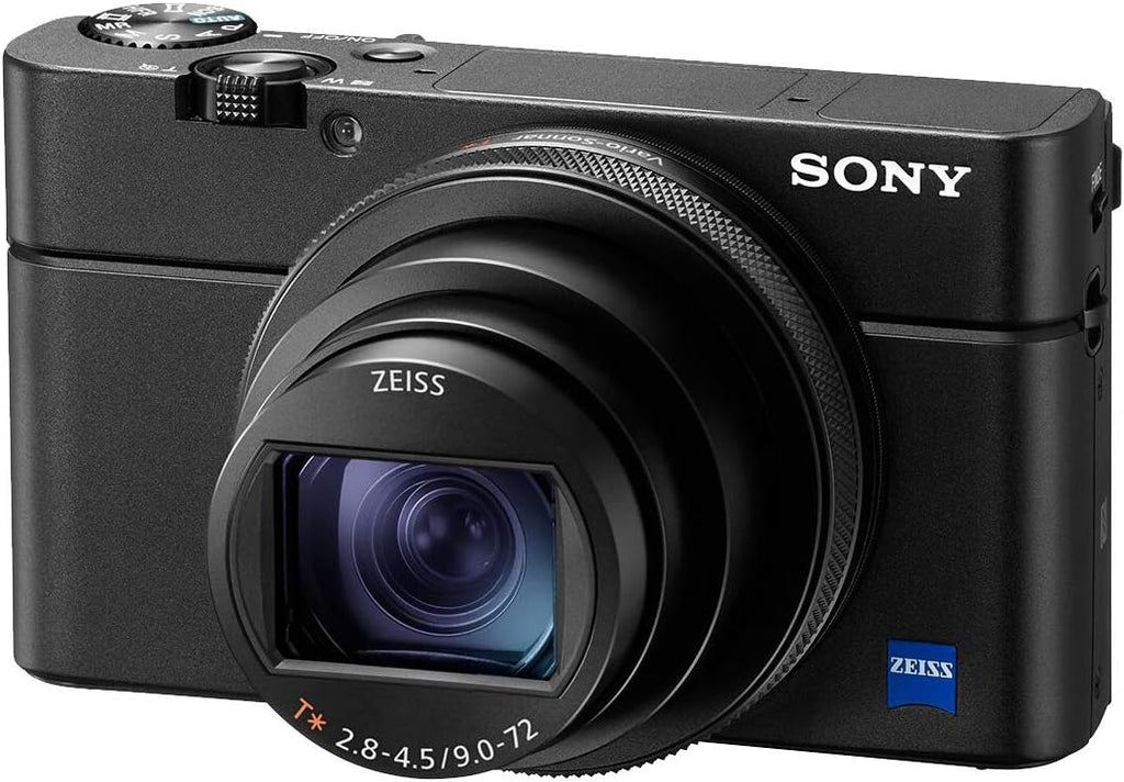 Sony Cyber-Shot RX100 VII RX100M7 Premium Compact Camera DSC-RX100M7 Enhanced Bundle with Triple 3X Battery Pack + 64GB Memory Card + Deco Gear Travel Case Accessory Kit & Photo Video Software