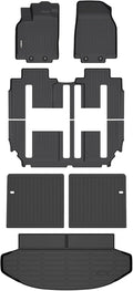 GINOWY-Floor Mats & Cargo Liner for Mazda CX9 2007-2015, All Weather Car Floor Mat Custom Fit for Mazda CX-9 Accessories Car Mats Cargo Liners Trunk Mat