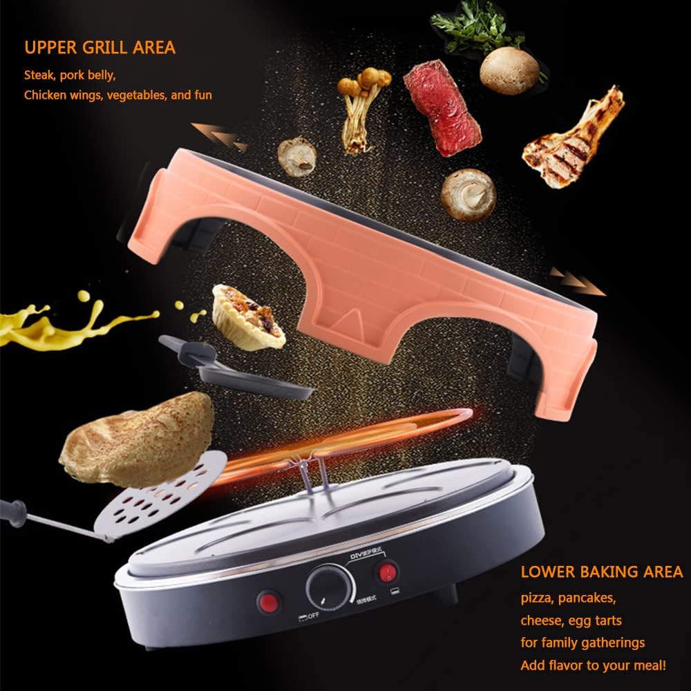 Multifunctional Electric Oven, Household Smokeless Barbecue Grill Electric Grill Grill Indoor Korean Pizza Oven