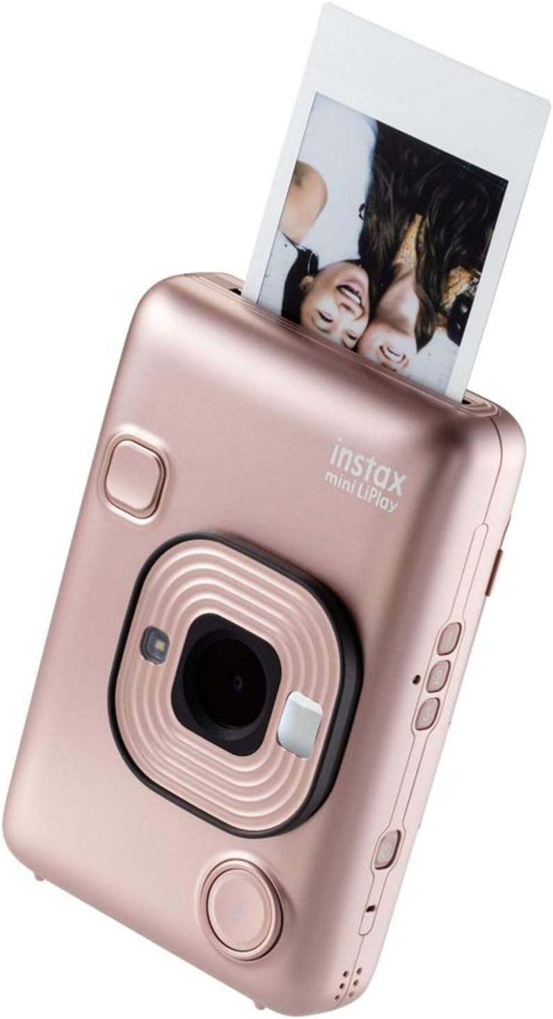 Fujifilm Instax Mini Liplay Hybrid Instant Camera (Rose Gold)
