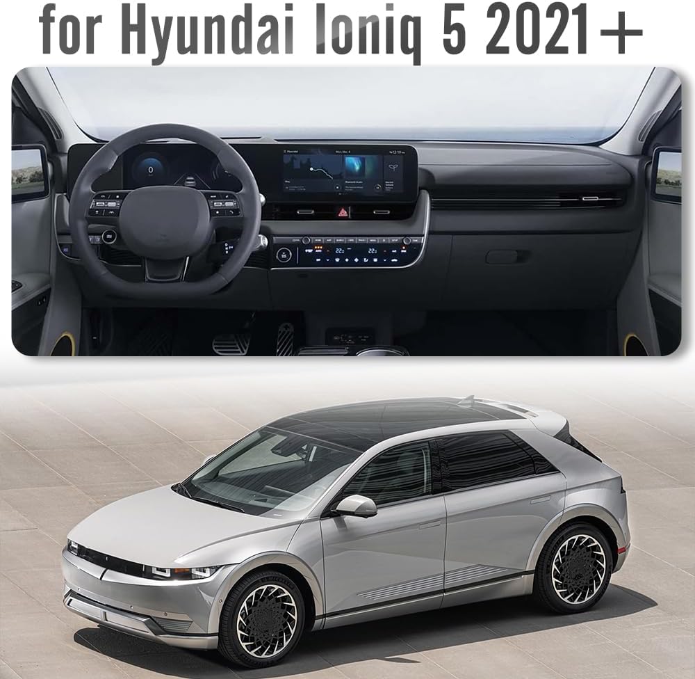 Genuine Carbon Fiber Center Consoles Dashboard Trin for Hyundai Ioniq 5 N Line N NE Limited XRT SEL Long Range 2022 2023 2024 2025 (Forged Carbon)