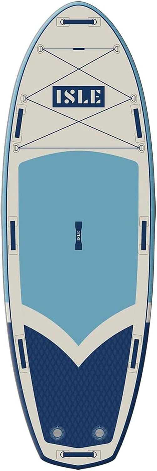 ISLE Megalodon Inflatable Stand Up Paddle Board & iSUP Bundle Accessory Pack - Up to 1,050 lbs Capacity — Durable, Lightweight, Stable — 12' L x 45' W x 8' OR 15' L x 56' W x 8'