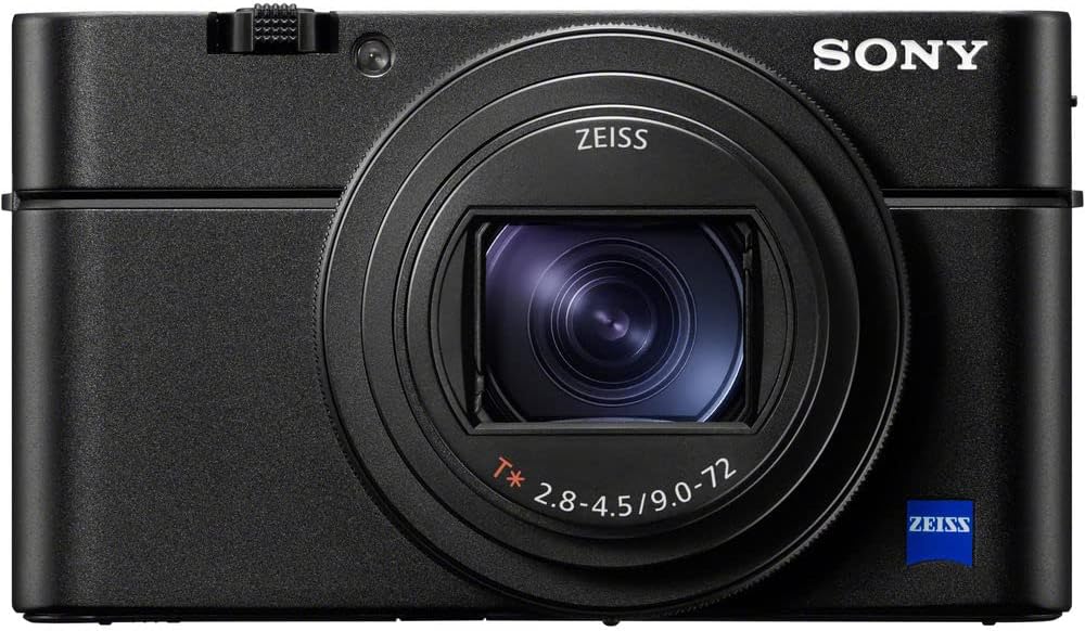 Sony Cyber-Shot RX100 VII Digital Camera (DSC-RX100M7) – 20.1MP 1-Inch Stacked CMOS Sensor | ZEISS 24–200 mm Zoom Lens | 2 x 64GB Card, Case, 3 x NP-BX1 Battery, Card Reader, Photo Software and More