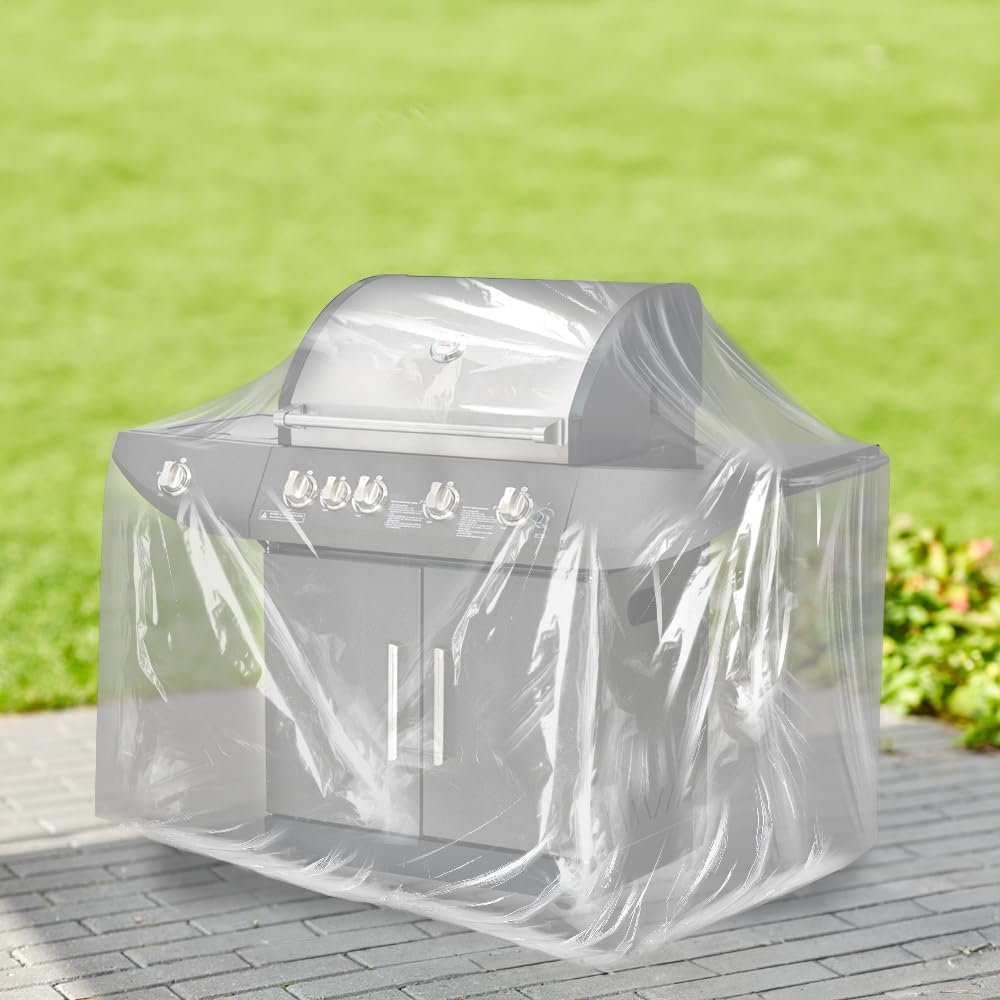 Multipurpose Plastic Cover 2 MIL Heavy Duty Tear Resistant - 72' x 24' x 56' – Pack of 45 - Protect Furniture, Appliances, Pallets, Sports Equipment Plants and Garden Items and More!