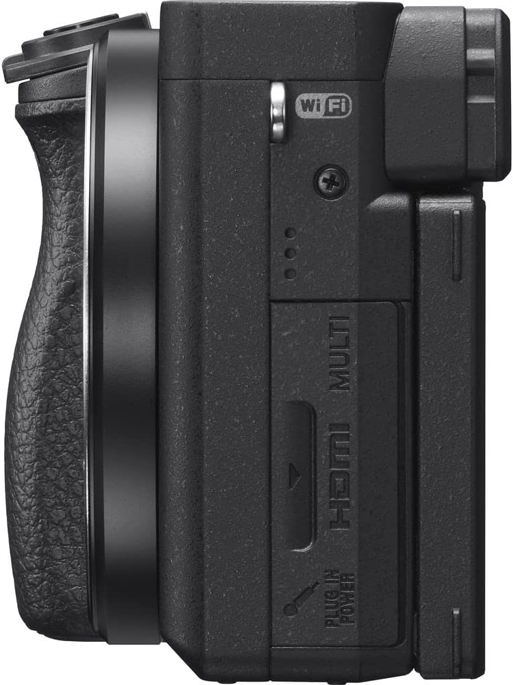 Sony a6400 Mirrorless Camera (ILCE-6400/B) + 64GB Card + Card Reader + Case + Flex Tripod + Hand Strap + Memory Wallet + Cap Keeper + Cleaning Kit (Renewed)